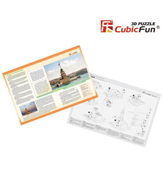 Cubic Fun 3D Puzzle // Kız Kulesi (66 Par&ccedil;a)