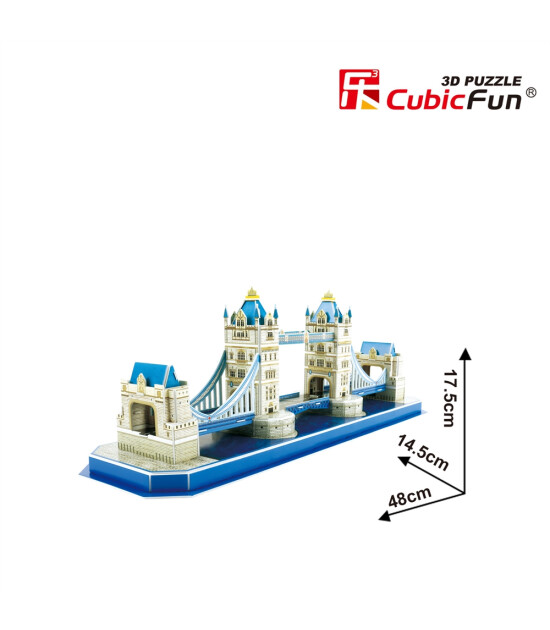 Cubic Fun 3D Puzzle // Tower Bridge - İngiltere (52 Par&ccedil;a)