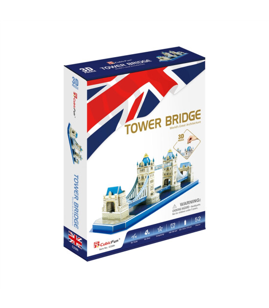Cubic Fun 3D Puzzle // Tower Bridge - İngiltere (52 Par&ccedil;a)