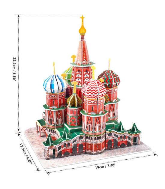 Cubic Fun 3D Puzzle // St. Basil's Cathedral (92 Par&ccedil;a)