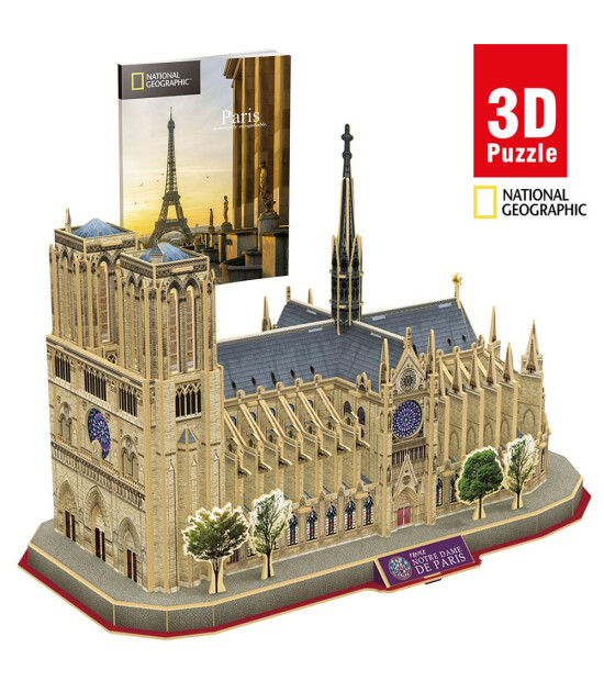 Cubic Fun 3D Puzzle National Geographic Serisi // Notre Dame De Paris (128 Par&ccedil;a)