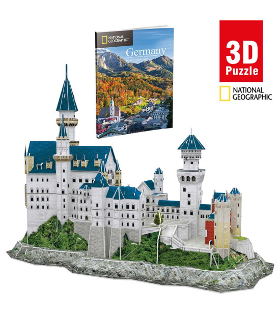 Cubic Fun 3D Puzzle National Geographic Serisi // Neuschwanstein Kalesi (121 Par&ccedil;a)