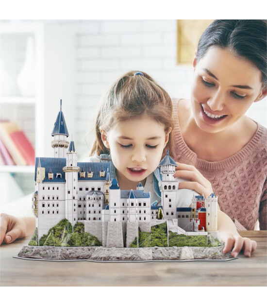 Cubic Fun 3D Puzzle National Geographic Serisi // Neuschwanstein Kalesi (121 Par&ccedil;a)