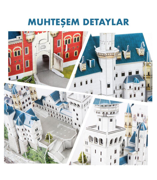 Cubic Fun 3D Puzzle National Geographic Serisi // Neuschwanstein Kalesi (121 Par&ccedil;a)