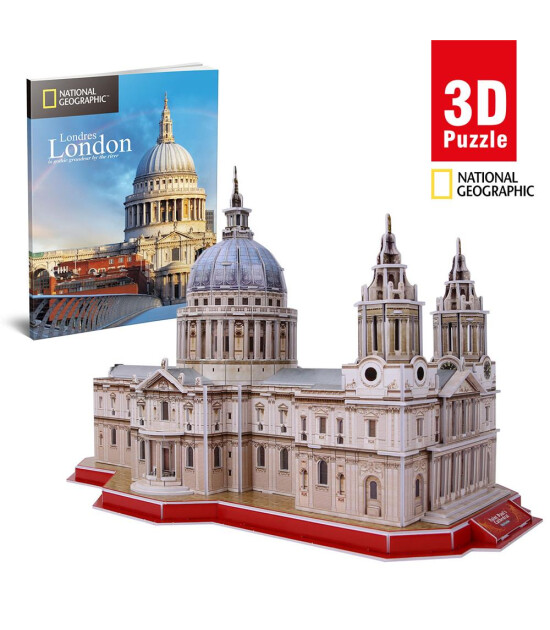 Cubic Fun 3D Puzzle National Geographic Serisi // Aziz Paul Katedrali (107 Par&ccedil;a)