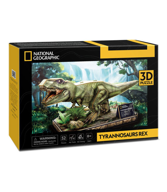 Cubic Fun 3D Puzzle National Geographic // Tyrannosaurus REX (52 Adet)