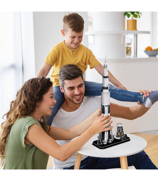 Cubic Fun 3D Puzzle Nasa // Apollo Saturn V Roket (136 Adet)