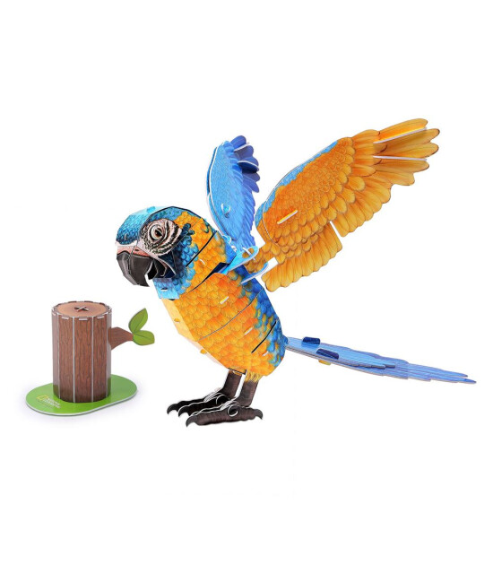 Cubic Fun 3D Puzzle National Geographic // Mavi Macaw Papağanı (94 Adet)