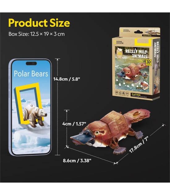 Cubic Fun 3D Puzzle İnteraktif National Geographic // Ornitorenk