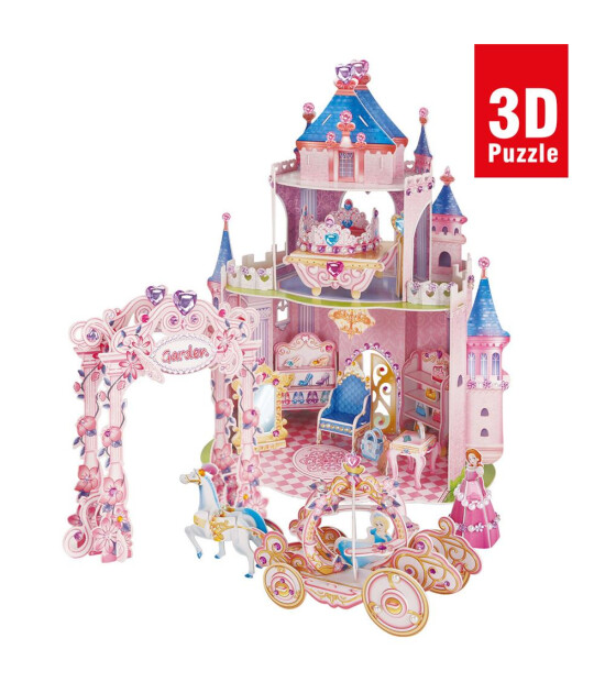 Cubic Fun 3D Puzzle // Prenses Gizli Bah&ccedil;e Şatosu (92 Par&ccedil;a)