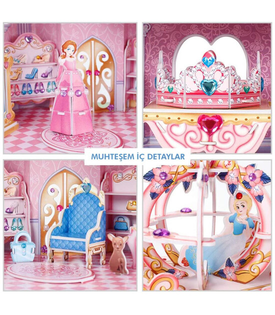 Cubic Fun 3D Puzzle // Prenses Gizli Bah&ccedil;e Şatosu (92 Par&ccedil;a)