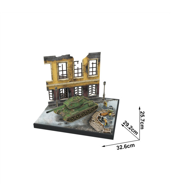 Cubic Fun 3D Puzzle // Soviet T34 - 85 Dioroma Set (213 Parça)