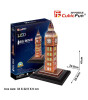 Cubic Fun 3D Puzzle Led Işıklı // Big Ben Saat Kulesi (28 Par&ccedil;a)