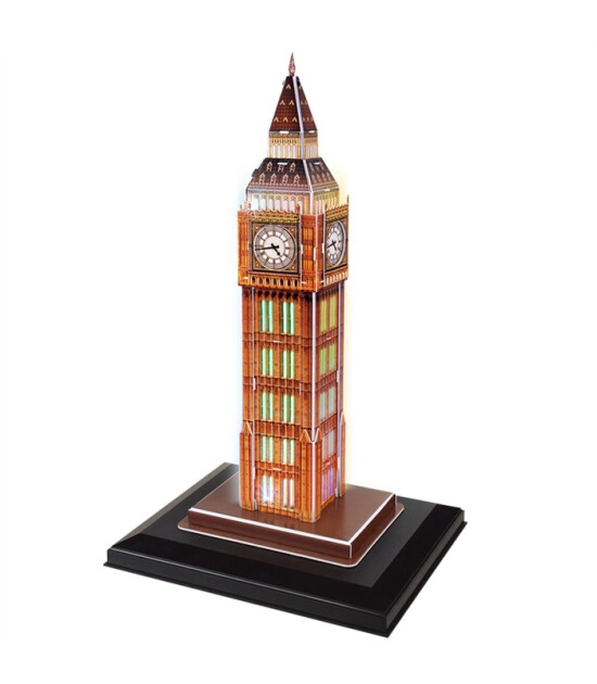 Cubic Fun 3D Puzzle Led Işıklı // Big Ben Saat Kulesi (28 Par&ccedil;a)
