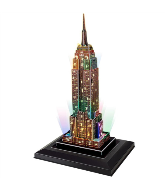 Cubic Fun 3D Puzzle Led Işıklı // Empire State Binası (38 Par&ccedil;a)