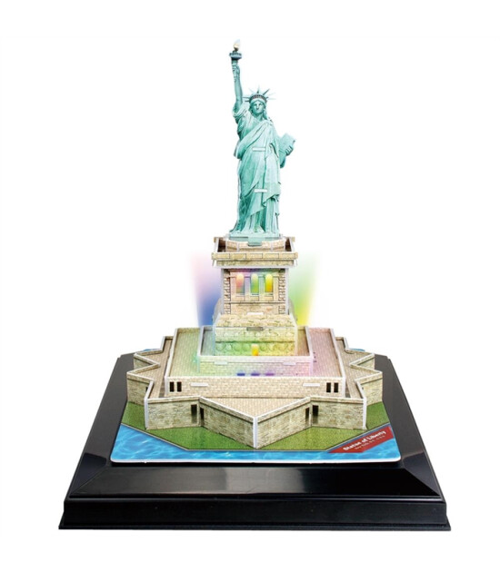 Cubic Fun 3D Puzzle Led Işıklı // &Ouml;zg&uuml;rl&uuml;k Anıtı (37 Par&ccedil;a)