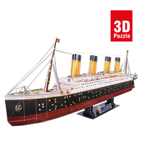 Cubic Fun 3D Puzzle Led Işıklı // Titanic (266 Parça)
