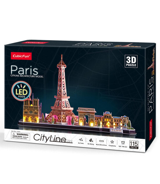 Cubic Fun 3D Puzzle // Paris (115 Par&ccedil;a)
