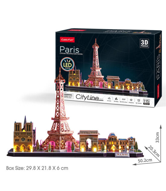 Cubic Fun 3D Puzzle // Paris (115 Par&ccedil;a)