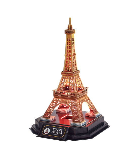 Cubic Fun 3D Puzzle Led Işıklı // Eyfel Kulesi (51 Par&ccedil;a)