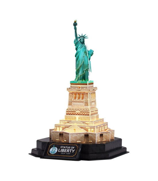 Cubic Fun 3D Puzzle Led Işıklı // &Ouml;zg&uuml;rl&uuml;k Heykeli (79 Par&ccedil;a)