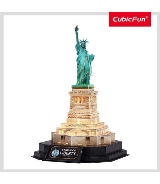 Cubic Fun 3D Puzzle Led Işıklı // &Ouml;zg&uuml;rl&uuml;k Heykeli (79 Par&ccedil;a)