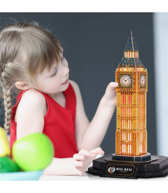Cubic Fun 3D Puzzle Led Işıklı // Big Ben (32 Par&ccedil;a)