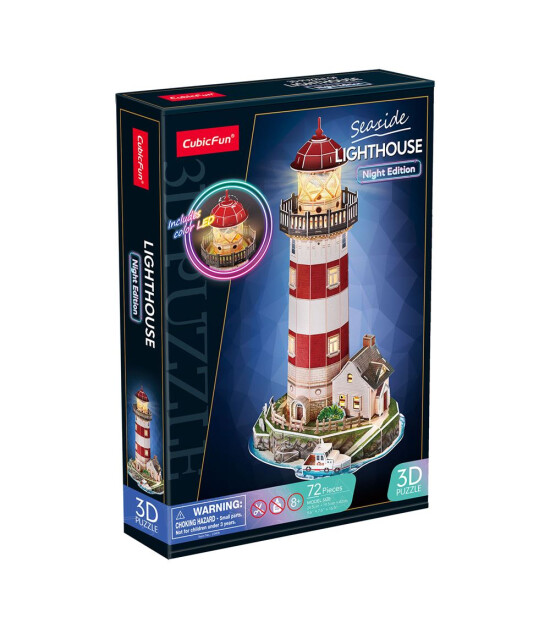 Cubic Fun 3D Puzzle Led Işıklı // Deniz Feneri