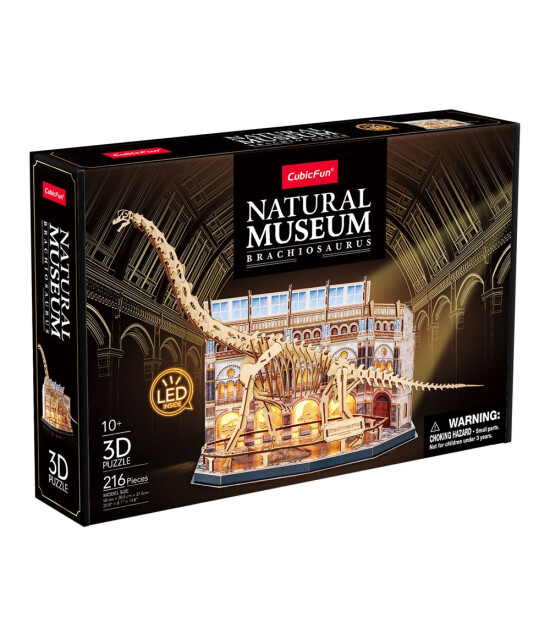 Cubic Fun 3D Puzzle Led Işıklı // Brachiosaurus (216 Par&ccedil;a)