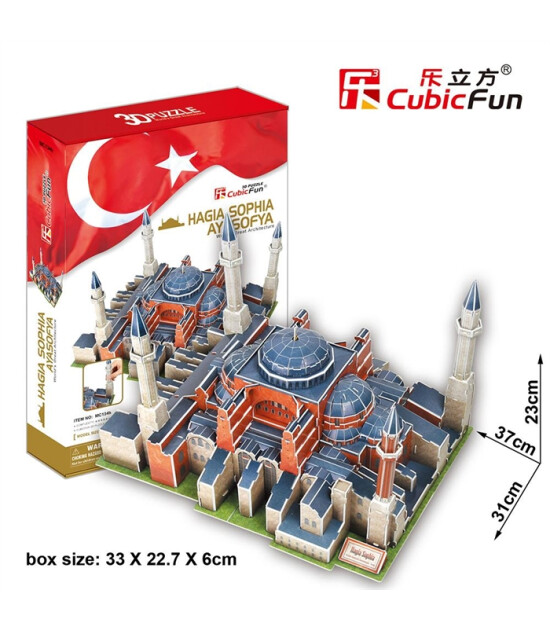 Cubic Fun 3D Puzzle // Tarihi Ayasofya Camii (225 Parça)