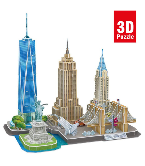 Cubic Fun 3D Puzzle // New York City (123 Parça)