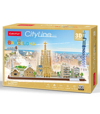 Cubic Fun 3D Puzzle // Barcelona (186 Par&ccedil;a)