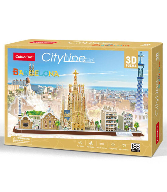 Cubic Fun 3D Puzzle // Barcelona (186 Par&ccedil;a)