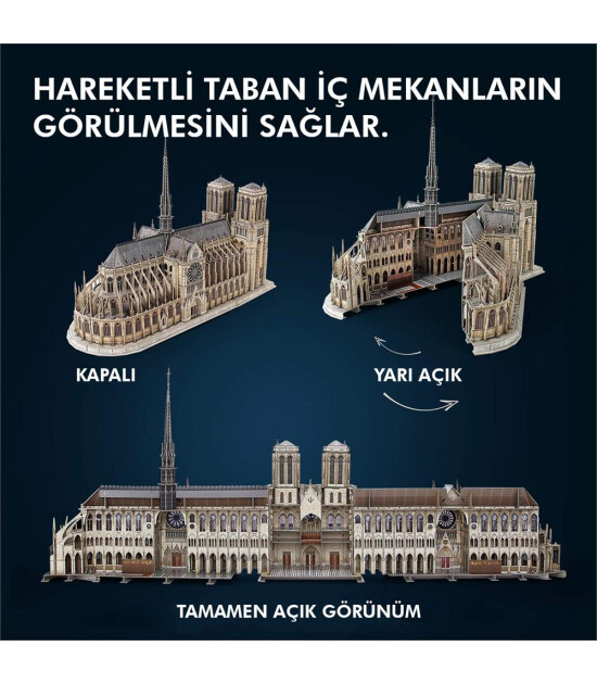 Cubic Fun 3D Puzzle // Notre Dame de Paris (293 Parça) - Keyif