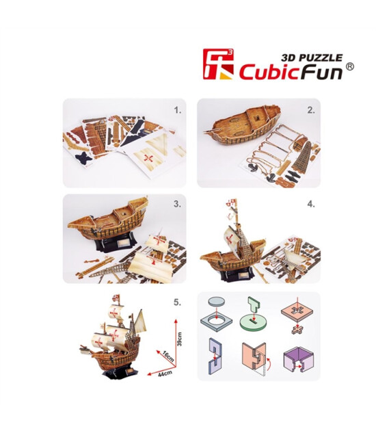 Cubic Fun 3D Puzzle // Santa Maria Gemisi (113 Par&ccedil;a)