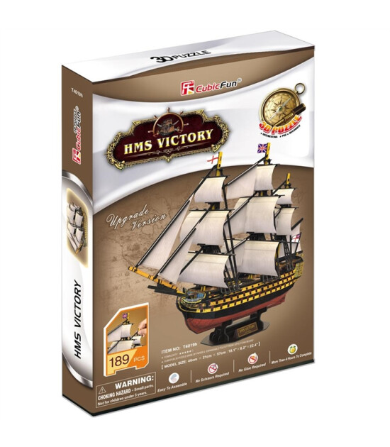 Cubic Fun 3D Puzzle // HMS Victory Donanma Gemisi (189 Par&ccedil;a)