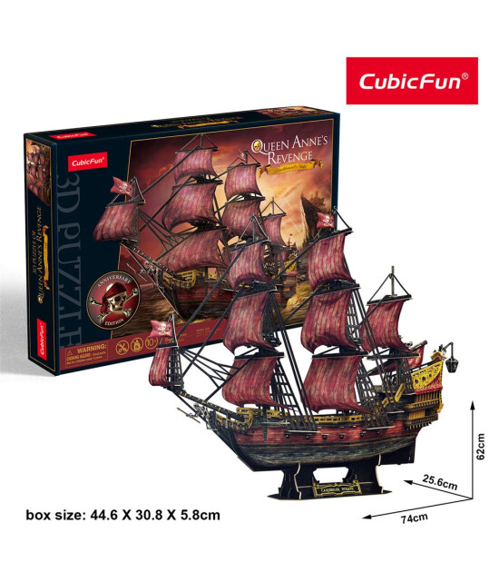Cubic Fun 3D Puzzle // Queen Anne's Revenge Gemisi (391 Par&ccedil;a)