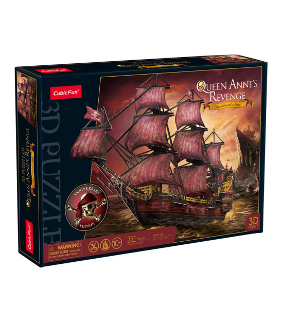 Cubic Fun 3D Puzzle // Queen Anne's Revenge Gemisi (391 Par&ccedil;a)