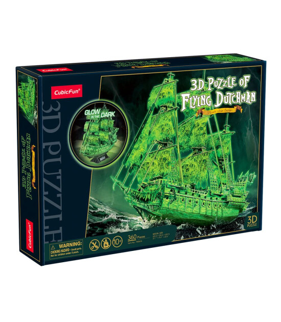 Cubic Fun 3D Puzzle // U&ccedil;an Hollandalı Gemisi (360 Par&ccedil;a)