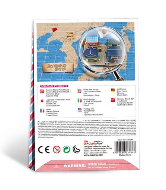 Cubic Fun 3D Puzzle // Japon Sushi Restoranı (32 Par&ccedil;a)