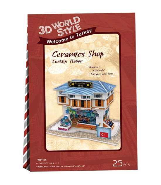 Cubic Fun 3D Puzzle // T&uuml;rk Seramik Mağazası (25 Par&ccedil;a)