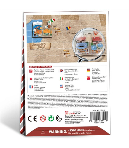 Cubic Fun 3D Puzzle // T&uuml;rk Seramik Mağazası (25 Par&ccedil;a)