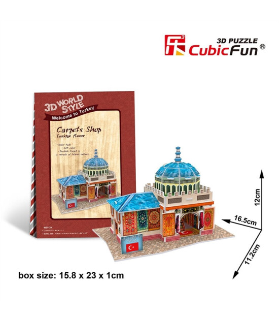 Cubic Fun 3D Puzzle // T&uuml;rk Halı Mağazası (26 Par&ccedil;a)