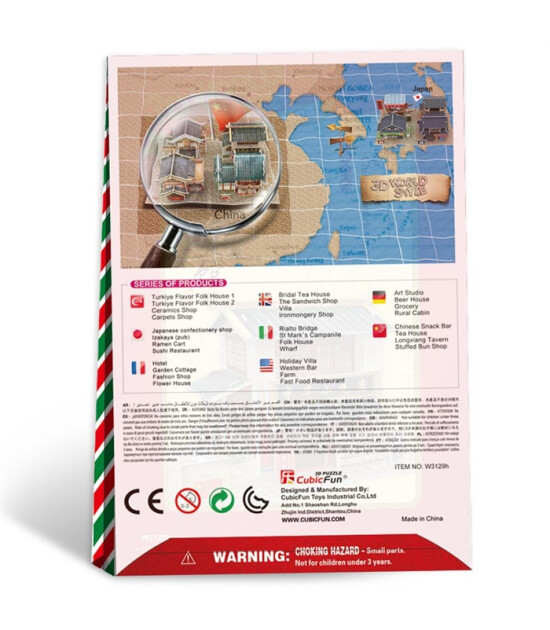 Cubic Fun 3D Puzzle // &Ccedil;in Restoranı (30 Par&ccedil;a)