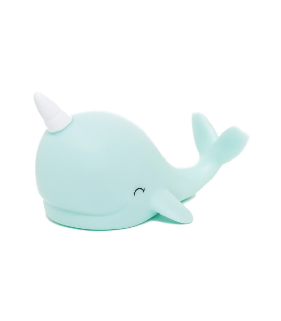 Dhink Mini Gece Lambası // Baby Narwhal Mavi Balina