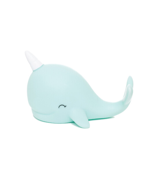 Dhink Mini Gece Lambası // Baby Narwhal Mavi Balina