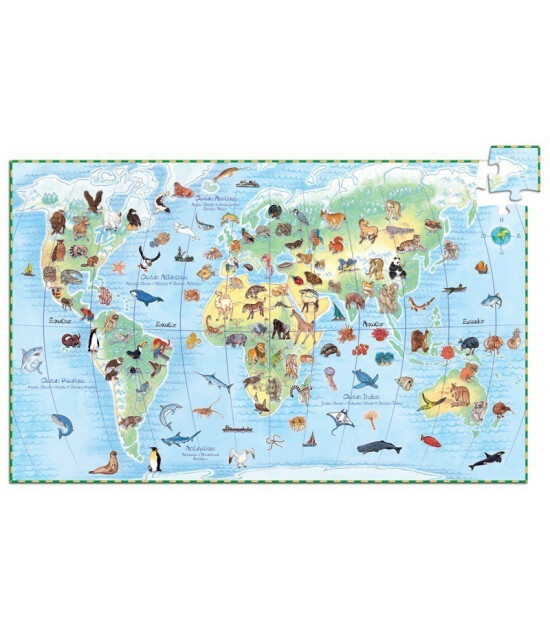 Djeco Puzzle // World's Animals (100 Parça)