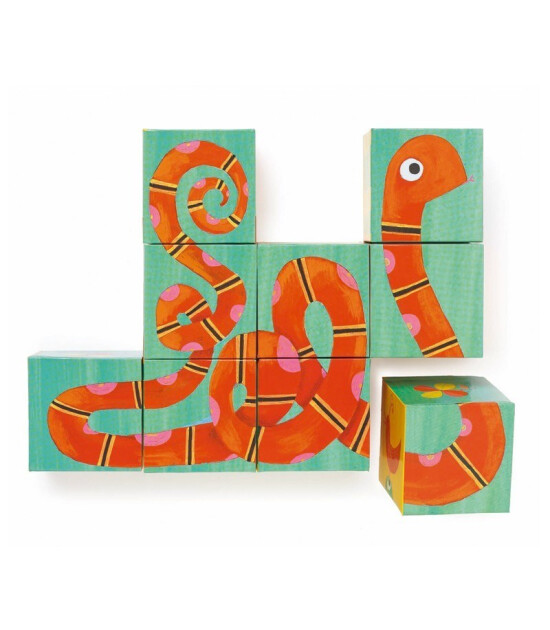 Djeco Creacubes - 9 Jungle Cubes-kb