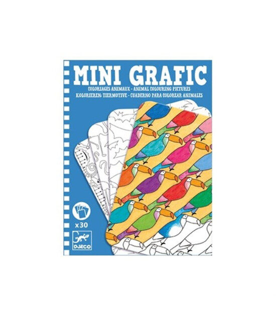 Djeco Mini Grafic Renklendir // Animal Colouring Pictures