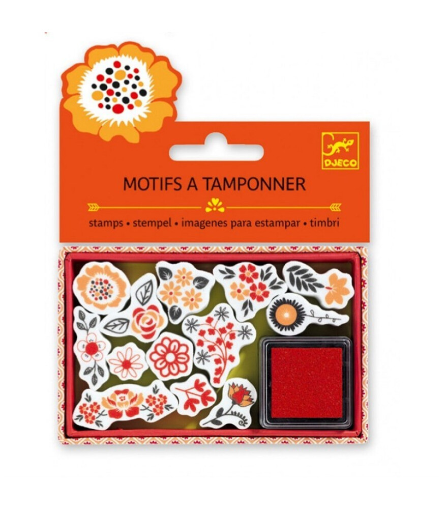 Djeco Baskı & Boya Şablon // Flowers - Keyif Bebesi | Kids & Toys